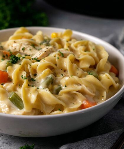 Crock Pot Chicken Pot Pie With Noodles