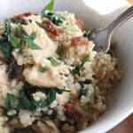 Crock Pot Chicken Risotto With Mushrooms