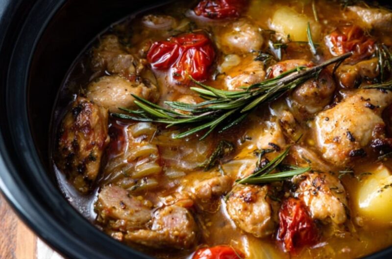 Crock Pot Chicken Scarpariello