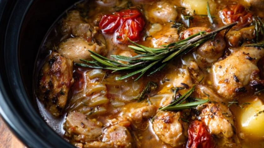 Crock Pot Chicken Scarpariello