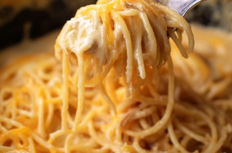 Crock Pot Chicken Spaghetti