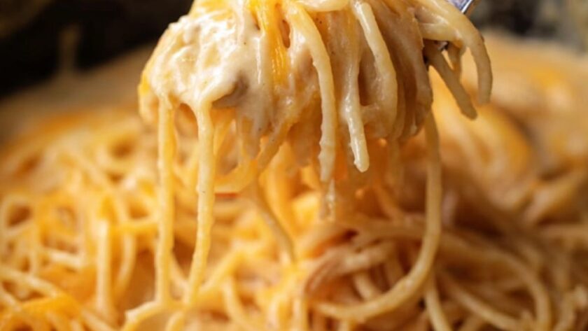 Crock Pot Chicken Spaghetti