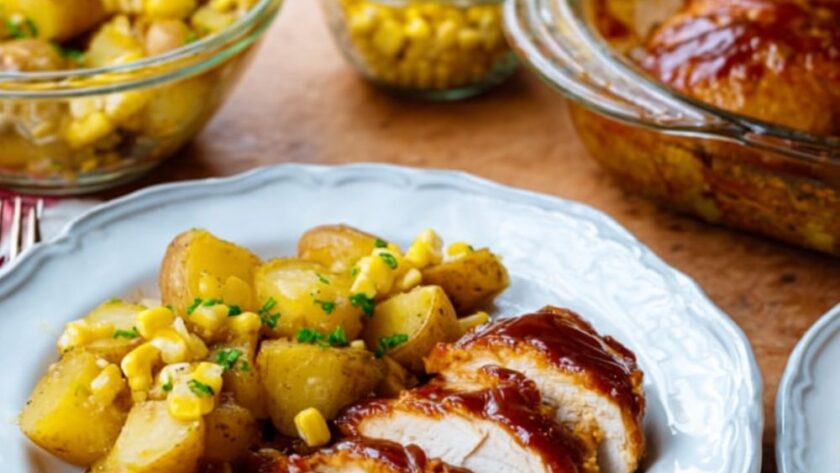 Crock Pot Chicken With Corn on the Cob