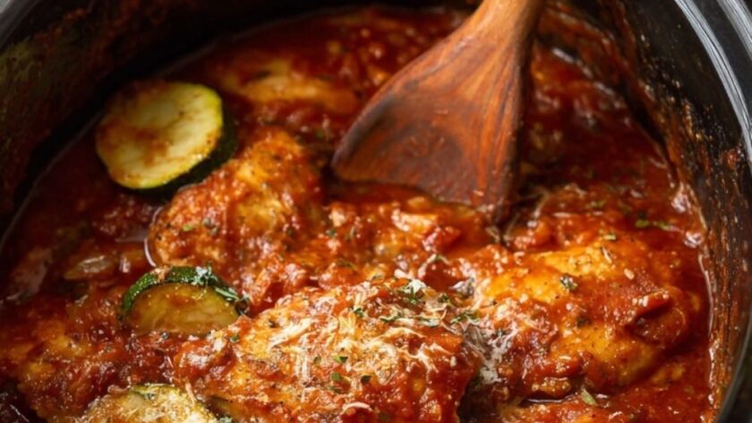 Crock Pot Chicken With Zucchini