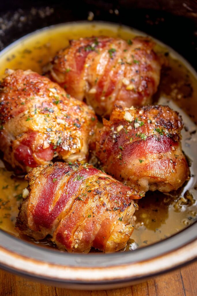 Crock Pot Chicken Wrapped In Bacon