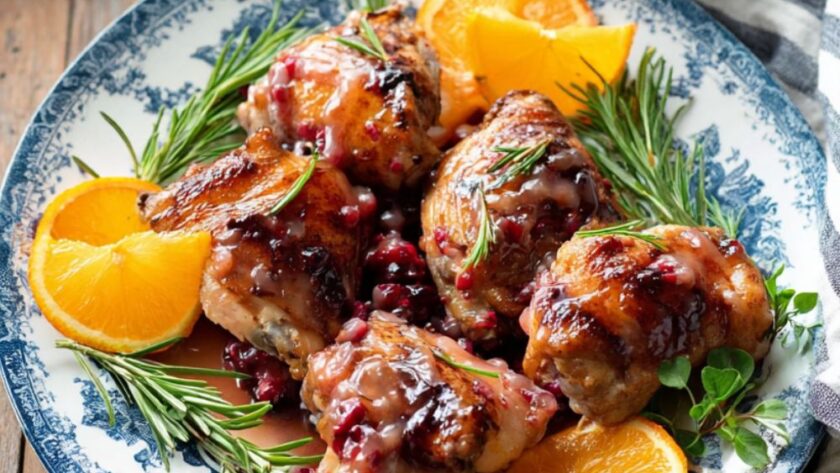 Crock Pot Cranberry Orange Chicken