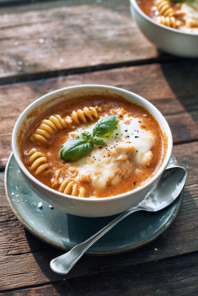 Crock Pot Creamy Chicken Parmesan Soup