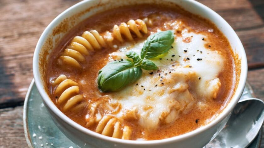 Crock Pot Creamy Chicken Parmesan Soup