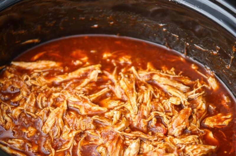 Crock Pot Dr. Pepper Pulled Chicken