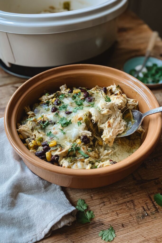 Crock Pot Green Enchilada Chicken