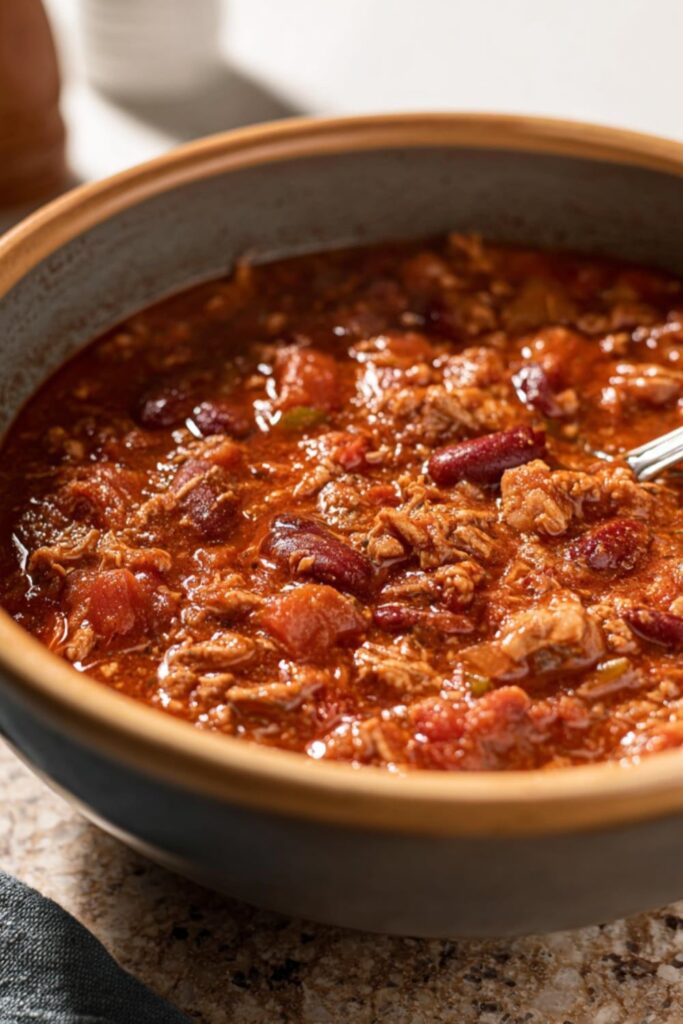 Crock Pot Leftover Turkey Chili