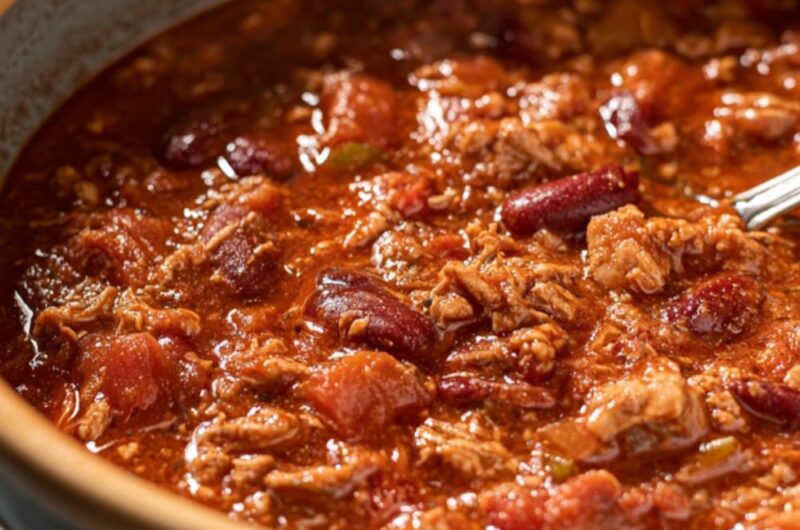 Crock Pot Leftover Turkey Chili