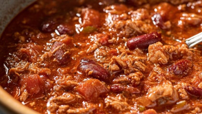 Crock Pot Leftover Turkey Chili