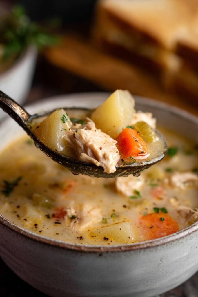 Crock Pot Leftover Turkey Soup