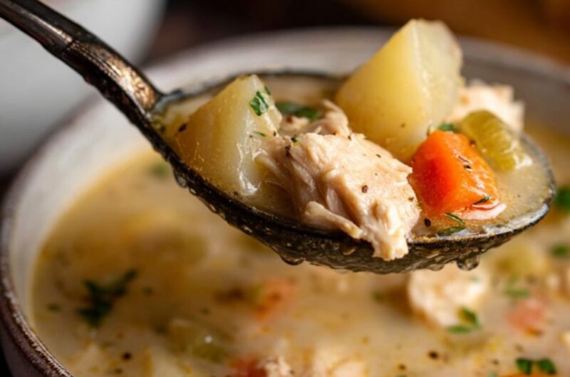 Crock Pot Leftover Turkey Soup