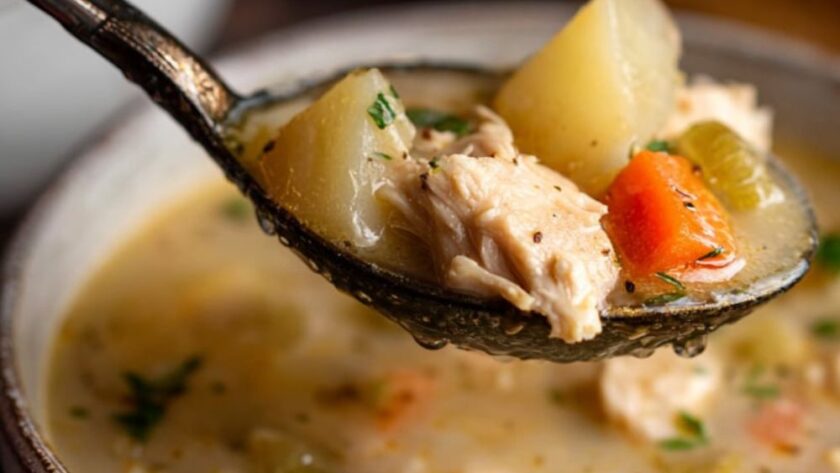 Crock Pot Leftover Turkey Soup