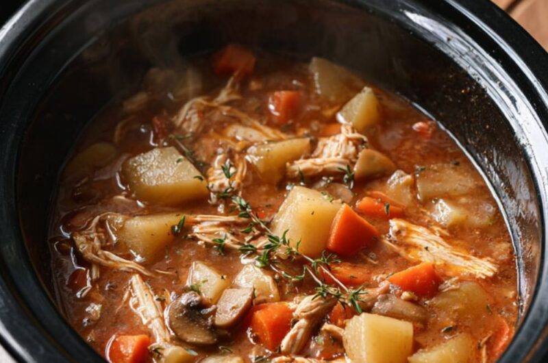 Crock Pot Leftover Turkey Stew
