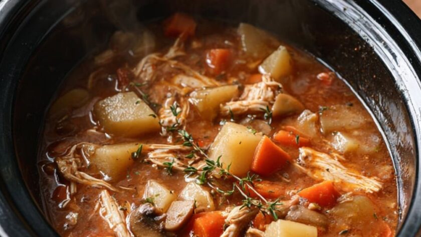 Crock Pot Leftover Turkey Stew