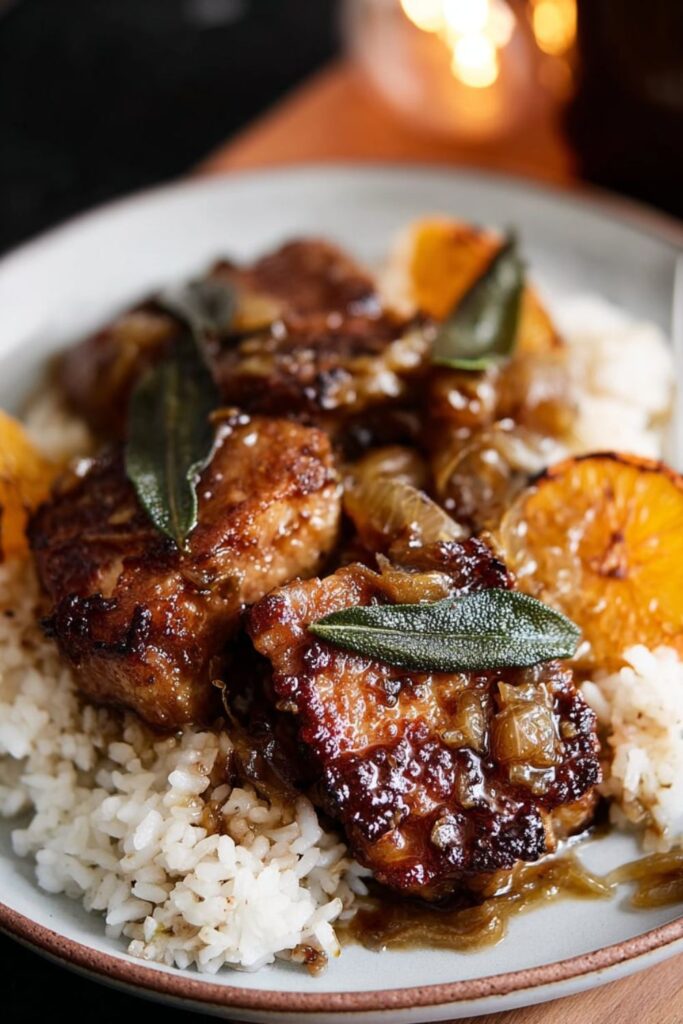 Crock Pot Maple Dijon Pork Chops