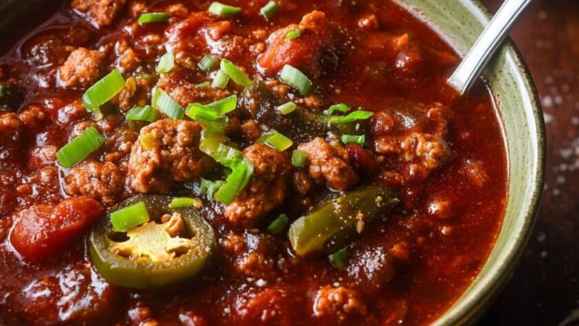 Crock Pot No-Bean Turkey Chili
