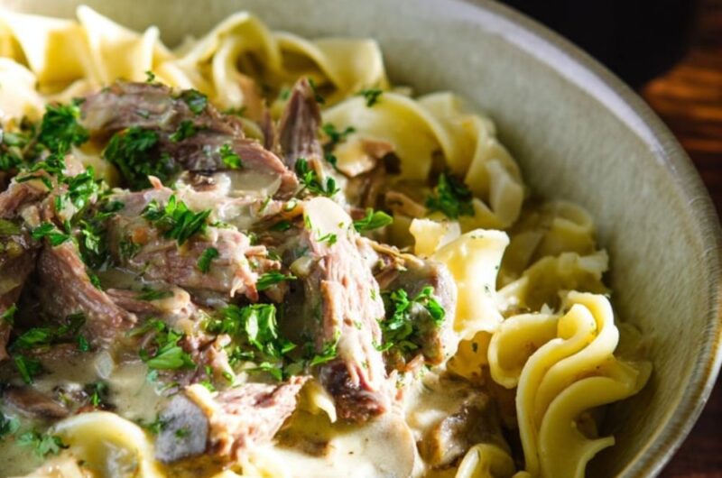 Crock Pot Venison Stroganoff