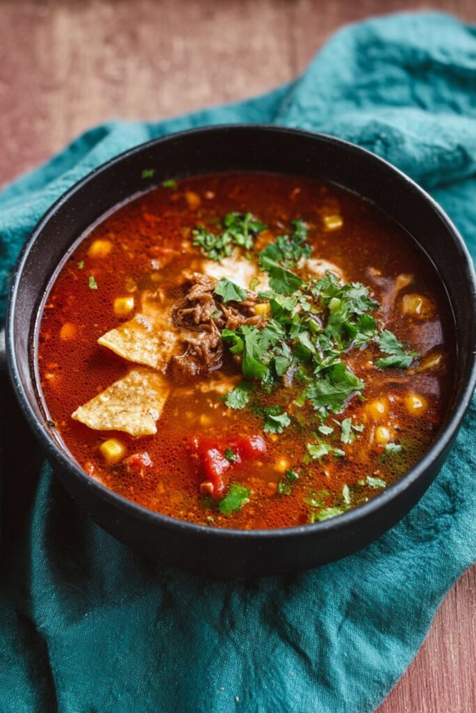 Crock Pot Beef Enchilada Soup