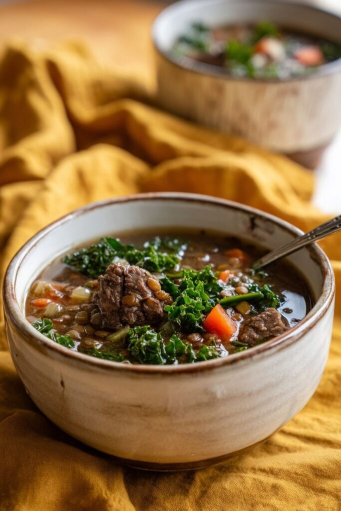 Crock Pot Beef Lentil Stew