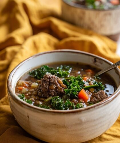 Crock Pot Beef Lentil Stew