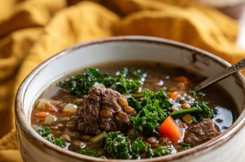Crock Pot Beef Lentil Stew