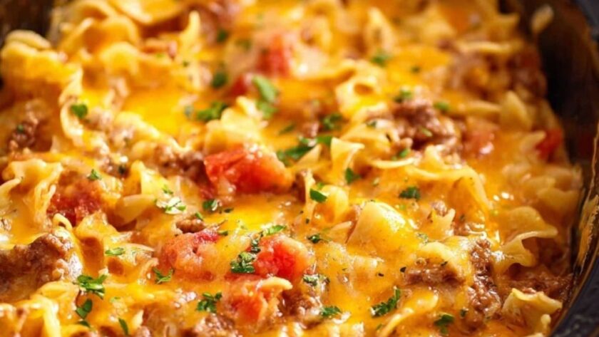 Crock Pot Beef Pasta