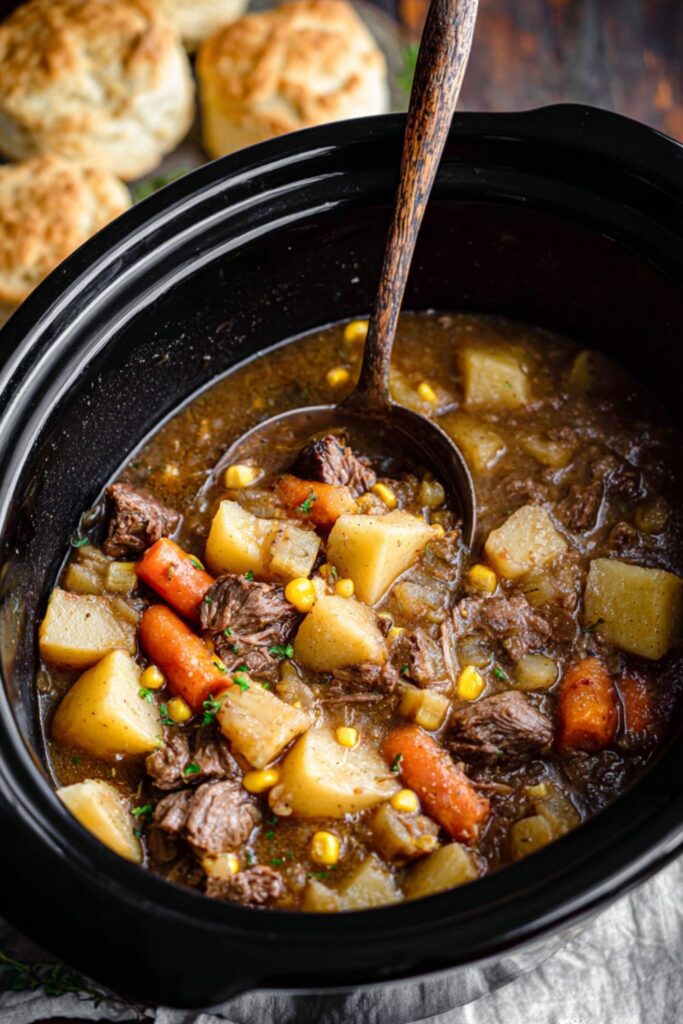 Crock Pot Beef Pot Pie