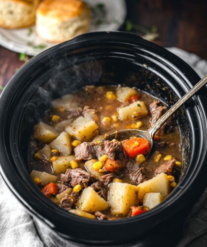 Crock Pot Beef Pot Pie