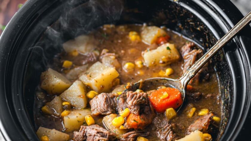 Crock Pot Beef Pot Pie