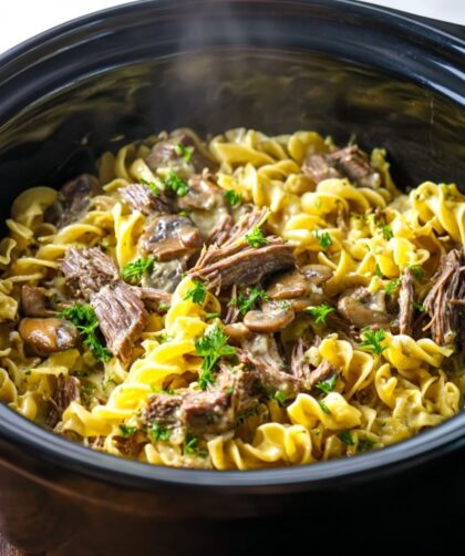 Crock Pot Beef Stroganoff With Chuck Roast