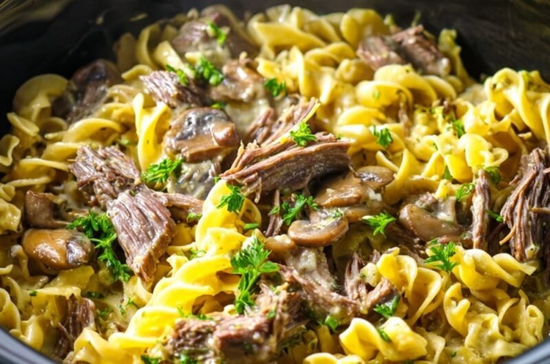 Crock Pot Beef Stroganoff With Chuck Roast