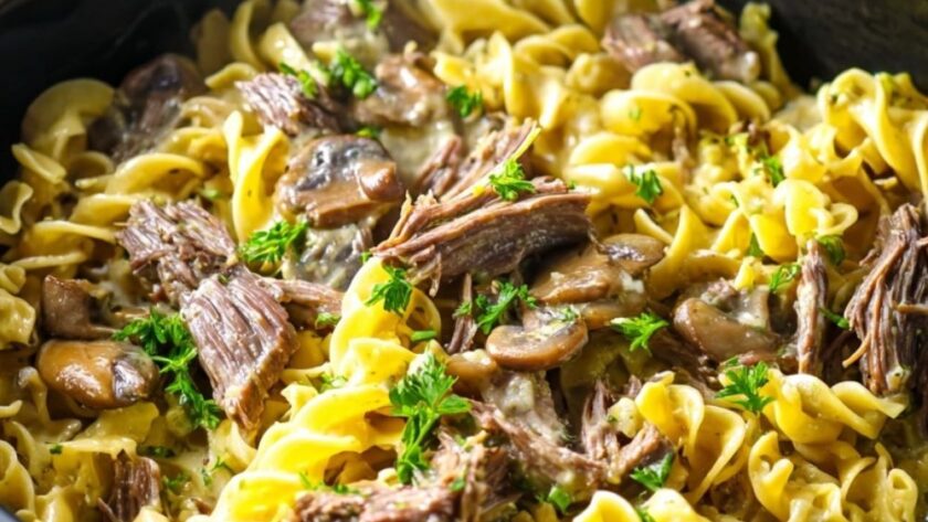 Crock Pot Beef Stroganoff With Chuck Roast