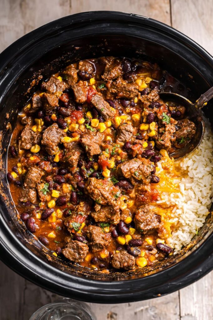 Crock Pot Beef Tips And Rice Recipe