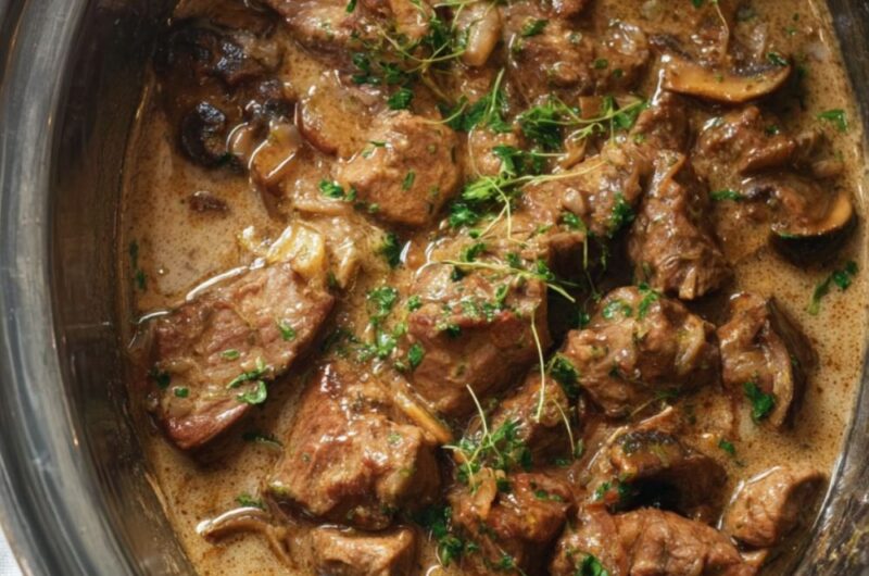 Crock Pot Beef Tips With Cream Of Mushroom Soup