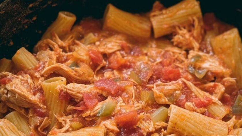 Crock Pot Chicken Riggies