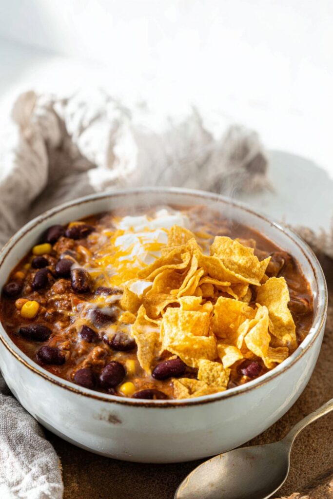 Crock Pot Creamy Beef Taco Soup