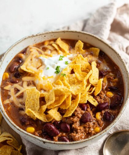 Crock Pot Creamy Beef Taco Soup