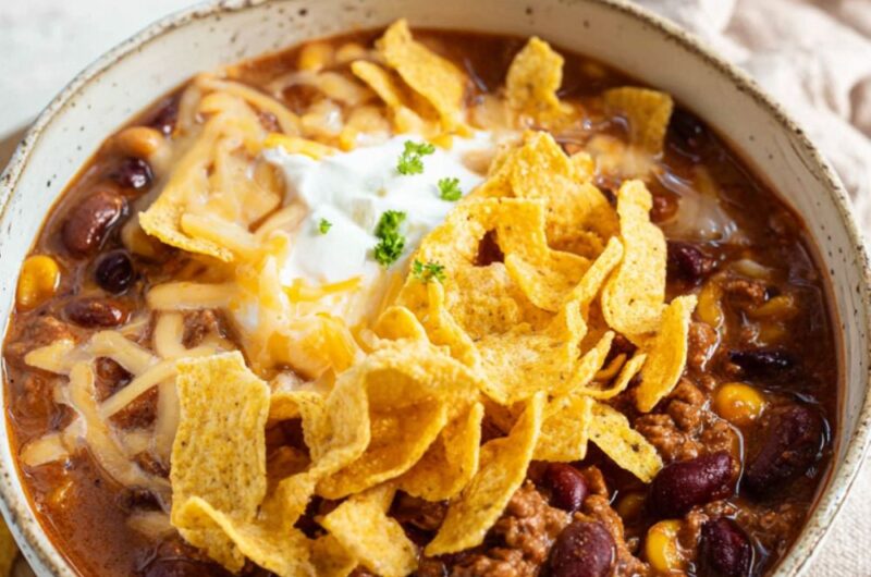 Crock Pot Creamy Beef Taco Soup