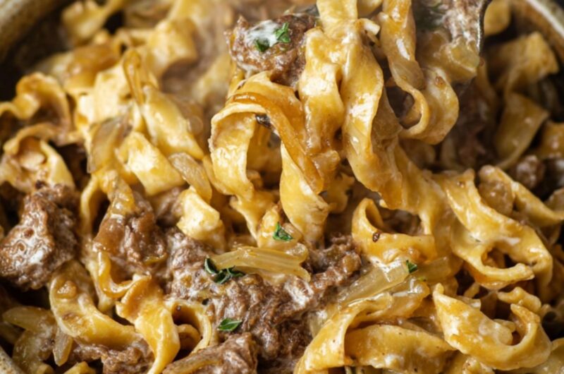 Crock Pot French Onion Beef And Noodles
