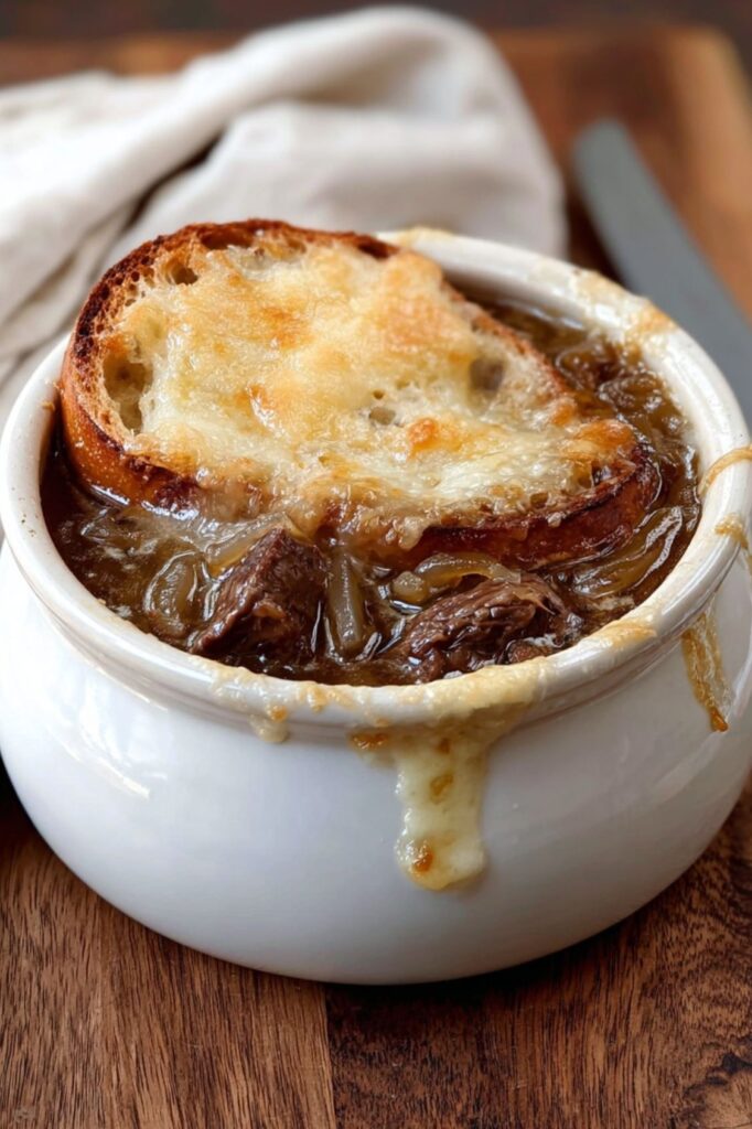 Crock Pot French Onion Beef Soup