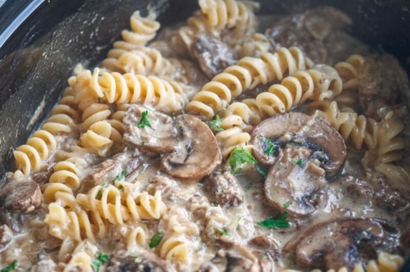 Crock Pot Gluten Free Beef Stroganoff