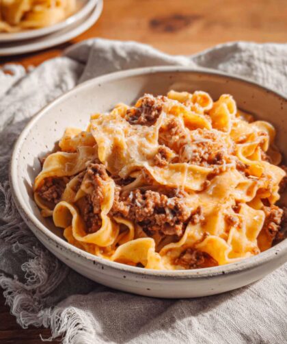 Crock Pot Ground Beef And Noodles