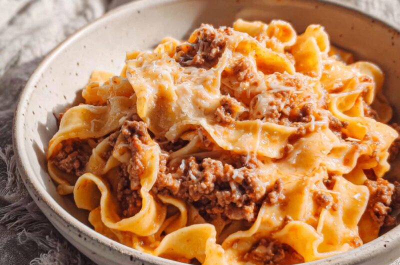 Crock Pot Ground Beef And Noodles