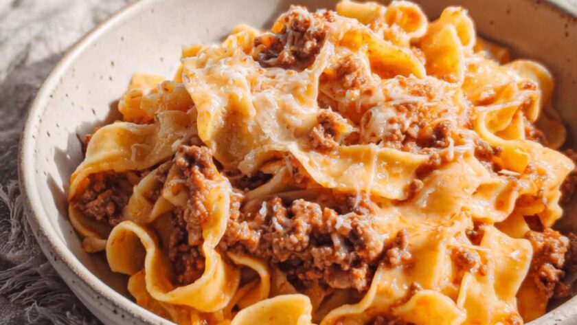 Crock Pot Ground Beef And Noodles