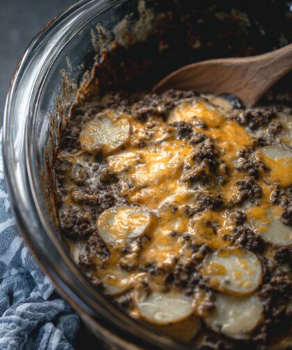 Crock Pot Ground Beef And Potato Casserole