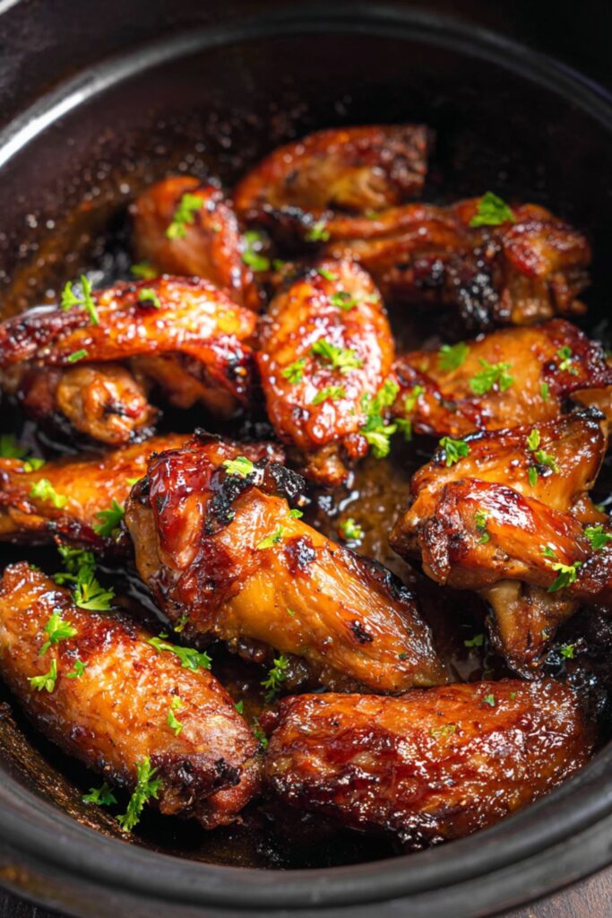Crock Pot Honey Garlic Chicken Wings